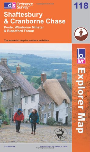 Stock image for Shaftesbury and Cranborne Chase (Explorer Maps): Sheet 118 (OS Explorer Map) for sale by WorldofBooks