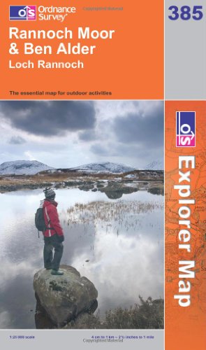 9780319239124: Rannoch Moor and Ben Alder: No. 385