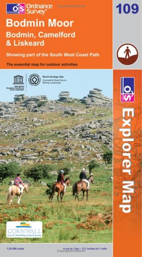 Imagen de archivo de Bodmin Moor (OS Explorer Map): Sheet 109 a la venta por WorldofBooks