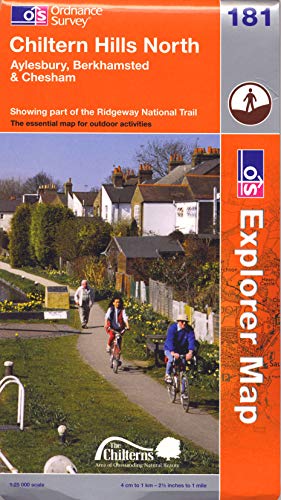 Chiltern Hills North (OS Explorer Map): Sheet 181 - Ordnance Survey