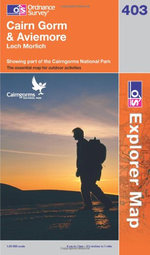 Stock image for Cairn Gorm & Aviemore 1 : 25 000: Loch Morlich. Showing part of the Cairngorms National Park (OS Explorer Map) for sale by medimops