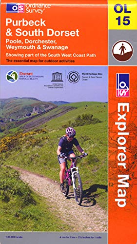 Purbeck and South Dorset, Poole, Dorchester, Weymouth & Swanage: Showing part of the South West Coast Path (OS Explorer Map) - Ordnance Survey