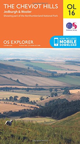 9780319242551: The Cheviot Hills, Jedburgh & Wooler: OL 16