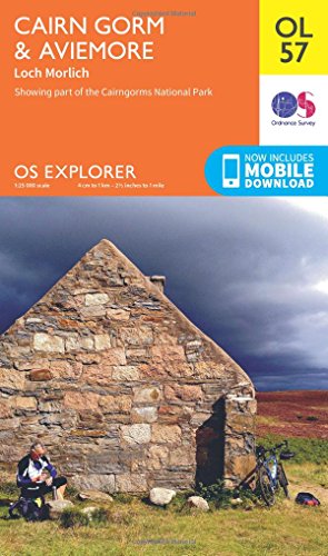 Stock image for OS Explorer OL57 Cairn Gorm & Aviemore (OS Explorer Map) for sale by Revaluation Books