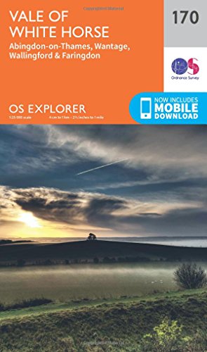 Stock image for OS Explorer Map (170) Abingdon, Wantage and Vale of White Horse for sale by Chiron Media