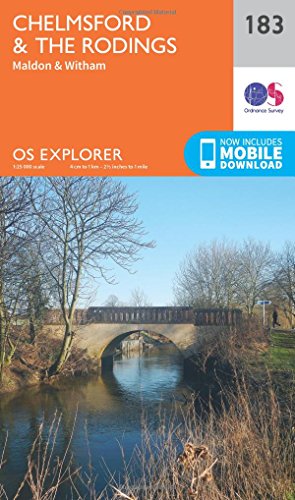 Beispielbild fr Chelmsford &The Rodings Map | Maldon & Witham | Ordnance Survey | OS Explorer Map 183 | England | Walks | Hiking | Maps | Adventure zum Verkauf von WorldofBooks