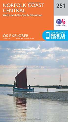 Stock image for OS Explorer Map (251) Norfolk Coast Central for sale by Chiron Media