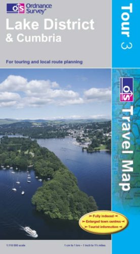 Beispielbild fr Lake District and Cumbria (OS Travel Series - Tourist Map): Sheet 3 (OS Travel Map - Tour Map) zum Verkauf von WorldofBooks
