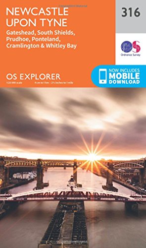 Stock image for OS Explorer Map (316) Newcastle Upon Tyne (OS Explorer Paper Map) for sale by Chiron Media