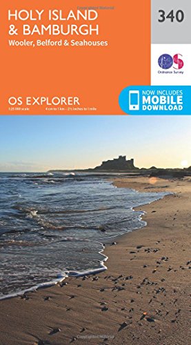 Beispielbild fr OS Explorer Map 340 Holy Island and Bamburgh OS Explorer Paper Map zum Verkauf von WorldofBooks