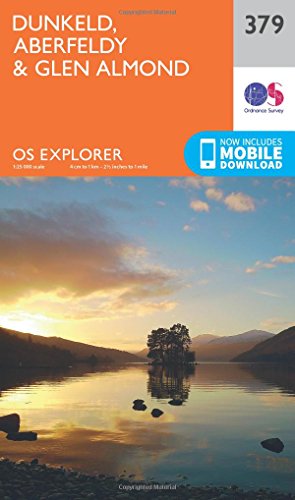 9780319246252: Dunkeld, Aberfeldy & Glen Almond Map | River Tay | Ordnance Survey | OS Explorer Map 379 | Scotland | Walks | Hiking | Maps | Adventure