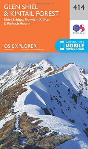 9780319246498: Glen Shiel and Kintail Forest: 414 (OS Explorer Map)