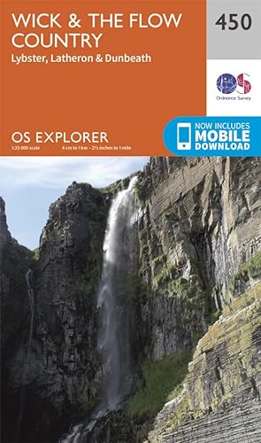 Stock image for OS Explorer Map (450) Wick and the Flow Country (OS Explorer Paper Map) for sale by Chiron Media