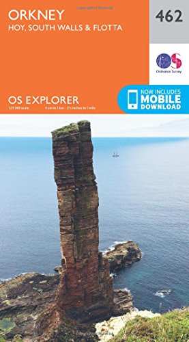 9780319247136: Orkney – Hoy, South Walls & Flotta Map | Rackwick | Ordnance Survey | OS Explorer Map 462 | Scotland | Walks | Hiking | Maps | Adventure