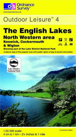 Imagen de archivo de The English Lakes: North Western Area: Sheet 4 (Outdoor Leisure Maps) a la venta por WorldofBooks