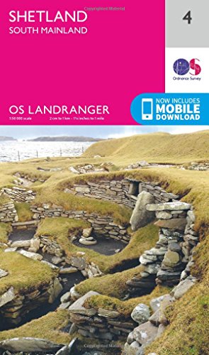 9780319261026: Shetland - South Mainland: 004 (OS Landranger Map)