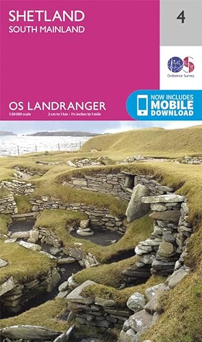9780319261026: Shetland – South Mainland Map | Lerwick & Fair Isle | Ordnance Survey | OS Landranger Map 4 | Scotland | Walks | Cycling | Days Out | Maps | Adventure