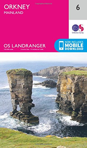 Stock image for Orkney Map | Mainland | Ordnance Survey | OS Landranger Map 6 | Scotland | Walks | Cycling | Days Out | Maps | Adventure: 006 for sale by WorldofBooks