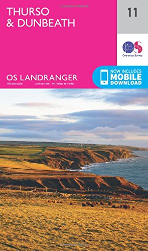 9780319261095: Thurso & Dunbeath Map | Westerdale & Lybster | Ordnance Survey | OS Landranger Map 11 | Scotland | Walks | Cycling | Days Out | Maps | Adventure