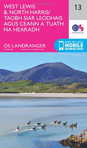 9780319261118: West Lewis & North Harris: 013 (OS Landranger Map)