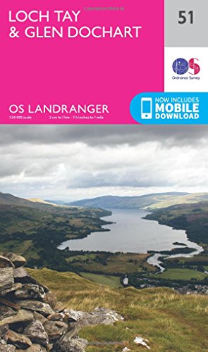 Beispielbild fr Loch Tay & Glen Dochart Map | Rannoch & Glen Lyon | Ordnance Survey | OS Landranger Map 51 | Scotland | Walks | Cycling | Days Out | Maps | Adventure: 051 zum Verkauf von WorldofBooks