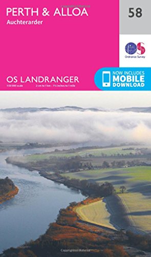 Beispielbild fr Perth & Alloa Map | Auchterarder | Ordnance Survey | OS Landranger Map 58 | Scotland | Walks | Cycling | Days Out | Maps | Adventure: 058 zum Verkauf von WorldofBooks