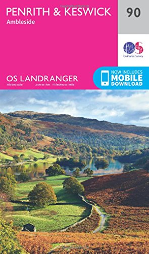 Beispielbild fr Landranger (90) Penrith & Keswick, Ambleside: 090 (OS Landranger Map) zum Verkauf von WorldofBooks