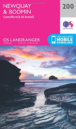 Imagen de archivo de Landranger (200) Newquay, Bodmin, Camelford & St Austell (OS Landranger Map) a la venta por WorldofBooks