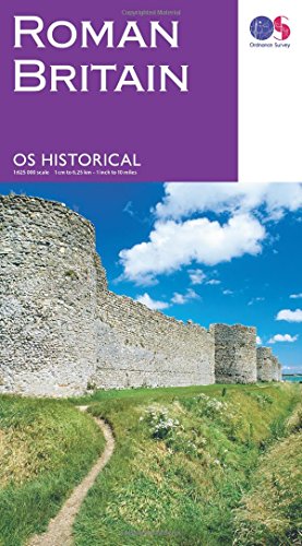9780319263259: Map of Roman Britain | Historical Map & Guide | Ordnance Survey | Roman Empire | History Gifts | Geography | British History