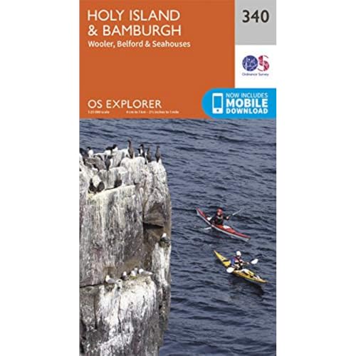 Beispielbild fr Explorer 340 Holy Island and Bamburgh (OS Explorer Map) zum Verkauf von Monster Bookshop