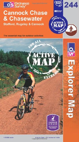 Beispielbild fr Cannock Chase and Chasewater OS Explorer - Active Map 244 zum Verkauf von Reuseabook