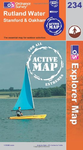 Stock image for Rutland Water (OS Explorer Map Active): Sheet 234 for sale by WorldofBooks