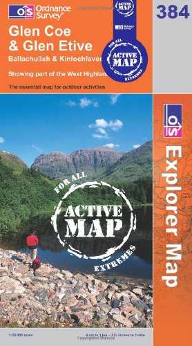 Beispielbild fr Glen Coe and Glen Etive (OS Explorer Map, 384): No. 384 zum Verkauf von WorldofBooks