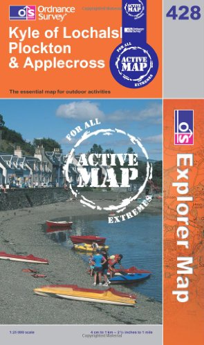 Kyle of Lochalsh, Plockton and Applecross (OS Explorer Map Active): Sheet 428 (9780319466551) by Ordnance Survey