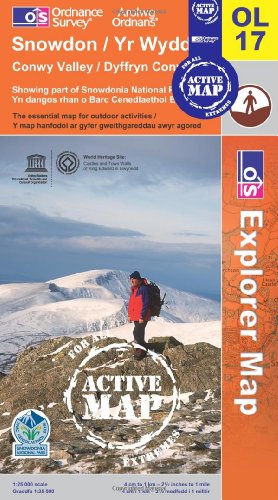 Beispielbild fr SNOWDON OS Explorer Active Map OL17 zum Verkauf von Brit Books