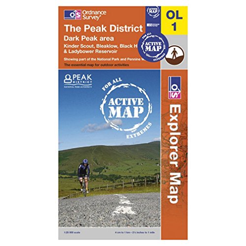 Beispielbild fr The Peak District - Dark Peak Area (OS Explorer Map Active): Sheet OL01 zum Verkauf von WorldofBooks
