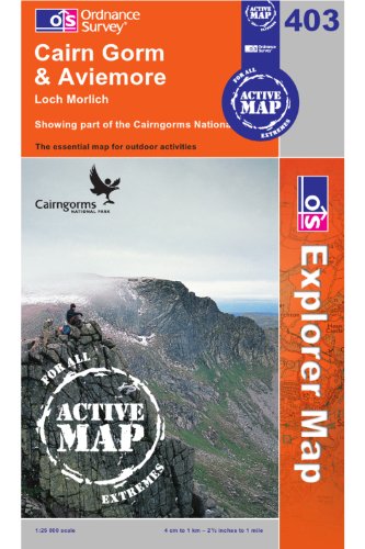 Stock image for Cairn Gorm & Aviemore (OS Explorer Map Active): Sheet 403 for sale by WorldofBooks