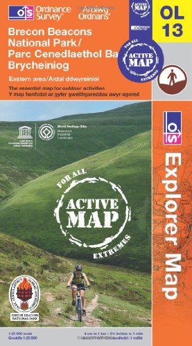 Imagen de archivo de Brecon Beacons National Park - Eastern Area (OS Explorer Map Active): Sheet OL13 a la venta por WorldofBooks