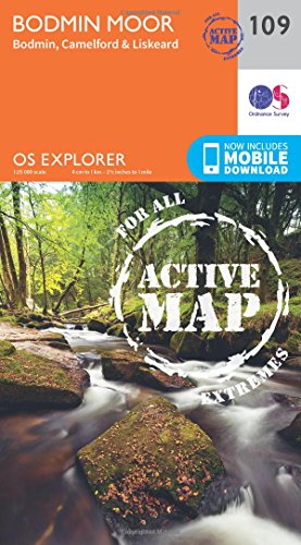 Beispielbild fr OS Explorer Map Active (109) Bodmin Moor (OS Explorer Active Map) zum Verkauf von Monster Bookshop