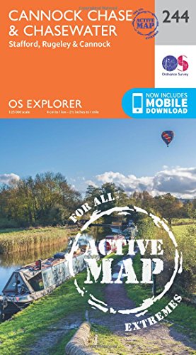 Beispielbild fr OS Explorer Map Active (244) Cannock Chase (OS Explorer Active Map) zum Verkauf von Monster Bookshop