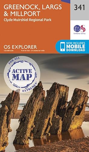 9780319472132: Greenock, Largs and Millport: 341 (OS Explorer Active Map)