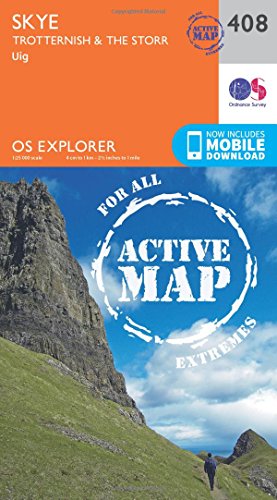 Beispielbild fr OS Explorer Map Active (408) Skye - Trotternish and the Storr (OS Explorer Active Map) zum Verkauf von Monster Bookshop