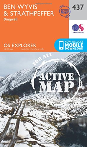 9780319472897: Ben Wyvis and Strathpeffer: 437 (OS Explorer Active Map)