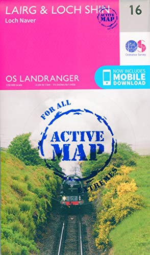 9780319473399: Lairg & Loch Shin, Loch Naver: 016 (OS Landranger Active Map)