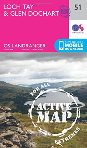 9780319473740: Loch Tay & Glen Dochart: 051 (OS Landranger Active Map)