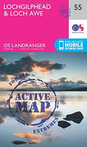 9780319473788: Lochgilphead & Loch Awe: 055 (OS Landranger Active Map)