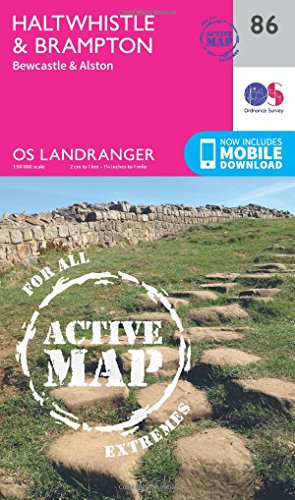 9780319474099: Haltwhistle & Brampton, Bewcastle & Alston: 086 (OS Landranger Active Map)