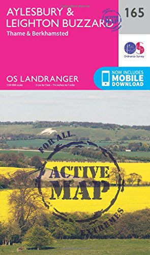 9780319474884: Aylesbury, Leighton Buzzard, Thame & Berkhamstead: 165 (OS Landranger Active Map)