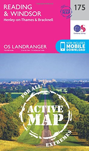 Beispielbild fr Reading & Windsor Map | Weatherproof | Henley-on-Thames & Bracknell | Ordnance Survey | OS Landranger Active Map 175 | England | Walks | Cycling | Days Out | Maps | Adventure zum Verkauf von WorldofBooks