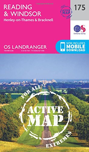 9780319474983: Reading, Windsor, Henley-on-Thames & Bracknell: 175 (OS Landranger Active Map)